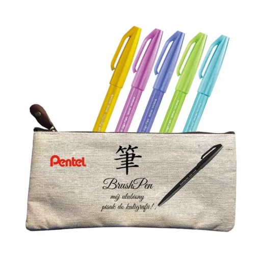 Zestaw pisaków do liternictwa i kaligrafii Pentel Brush Pen