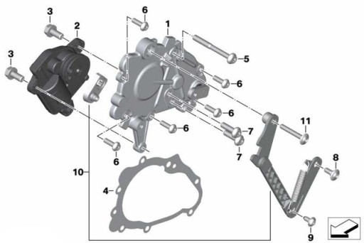 SIŁOWNIK BIEGÓW BMW K48 K61 K66 MK3 23008388422 BMW -22%
