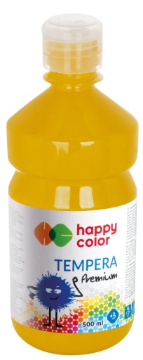 Farba tempera 1000 ml Happy Color ciemnożółta