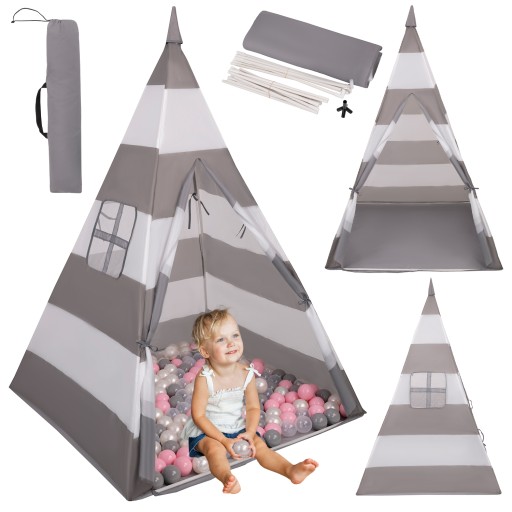 Namiot Indiański TIPI WIGWAM Dla Dzieci 400 piłek