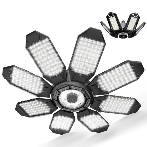 MOCNA 7 LED LAMPA WARSZTATOWA DO GARAŻU 200W SUFITOWA ROBOCZA ŻARÓWKA E27