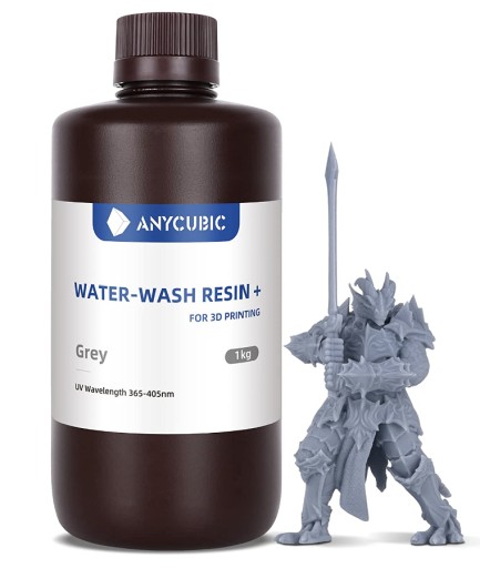 ŻYWICA ANYCUBIC 1L WATER WASHABLE+ SZARA GRAY