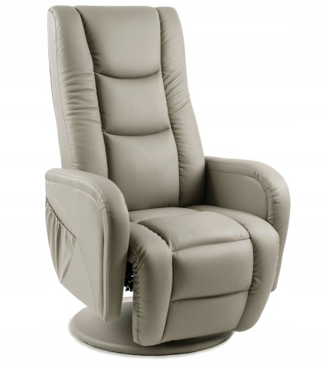 FOTEL Z FUNKCJĄ MASAŻU RECLINER CAPPUCCINO