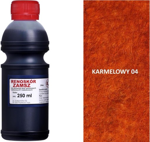KARMELOWA FARBA DO TAPICERKI NUBUKOWEJ WILBRA +250
