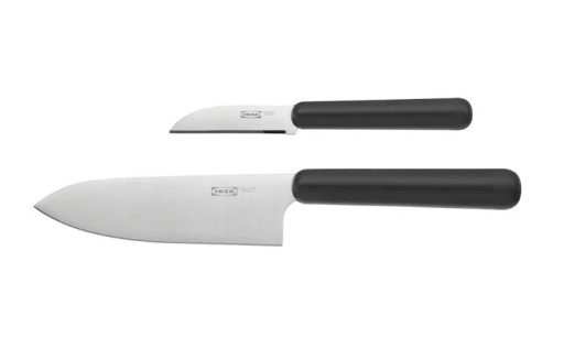 IKEA FORDUBBLA Komplet noży 2 szt. Szary