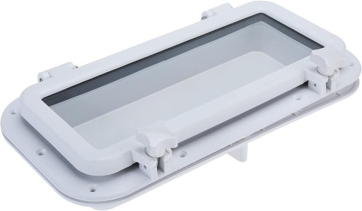 BULAJ HERMETYCZNY OKNO PROSTOKĄTNE BIAŁE 400 x 200mm - SEAFLO