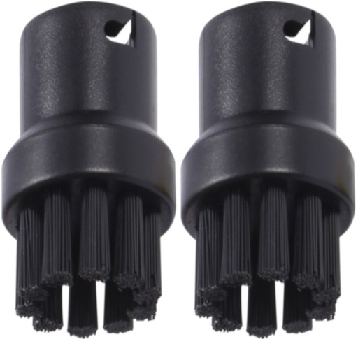 2x SZCZOTKI OKRĄGŁE do PAROWNICY KARCHER SC1 SC2 SC3 SC4 SC5 WŁOSIE SYNTETY