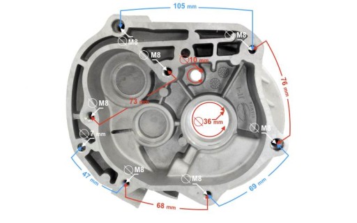 Karter silnika prawy falcona 50 MotoGeneric