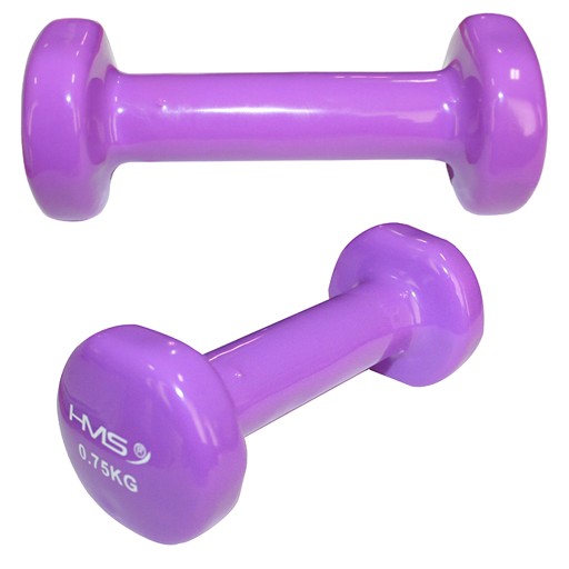HANTLA CIĘŻAREK ŻELIWNY POKRYTY WINYLEM 0.75 KG TRENINGOWY SOLIDNY HMS
