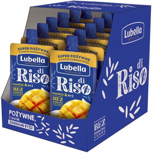 Lubella di Riso Mus mango z ryżem 100 g x 12 sztuk