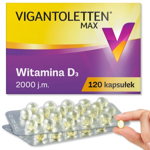 Vigantoletten Max 2000 witamina D3 120 kapsułek