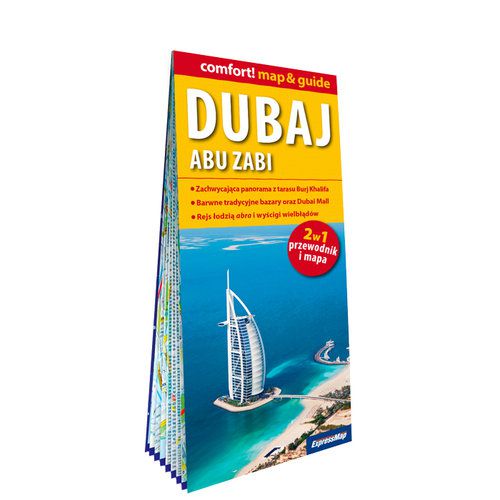 DUBAJ LAMINOWANY MAP+GUIDE 2W1 PRZEWODNIK I MAPA -