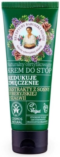 KREM do ZMĘCZONYCH OBOLAŁYCH STÓP Babuszka Agafia