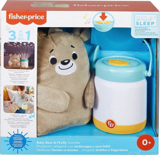 FISHER PRICE MIŚ ZE ŚWIETLIKAMI USPOKAJACZ USYPIACZ PROJEKTOR