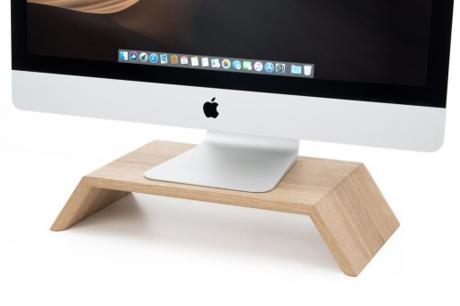 OAKYWOOD Drewniana Podstawka - Stojak pod Monitor z Drewna
