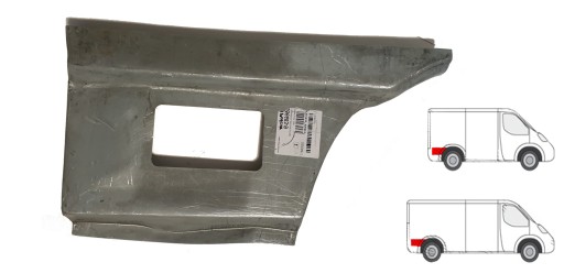 VW T4 90- PROGI PRÓG NADKOLE REPERATURKA BŁOTNIK P