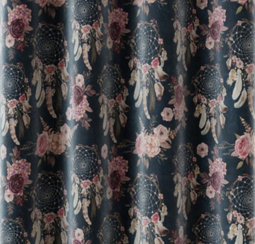 ZASŁONA W ŁAPACZE SNÓW velvet140X270