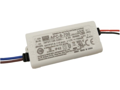Driver LED MEAN WELL APC-8-700, 5-11V, 700mA