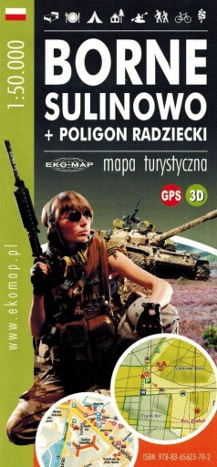 BORNE SULINOWO POLIGON RADZIECKI MAPA TURYSTYCZNA