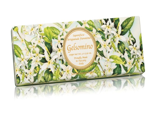 Zestaw tłoczonych mydeł w pudełku Jasmin