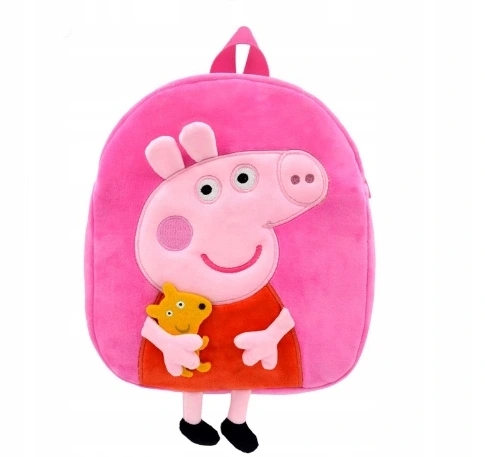 PLECAK DZIECIĘCY PLUSZOWA TORBA RÓŻOWY-PEPPA PIG