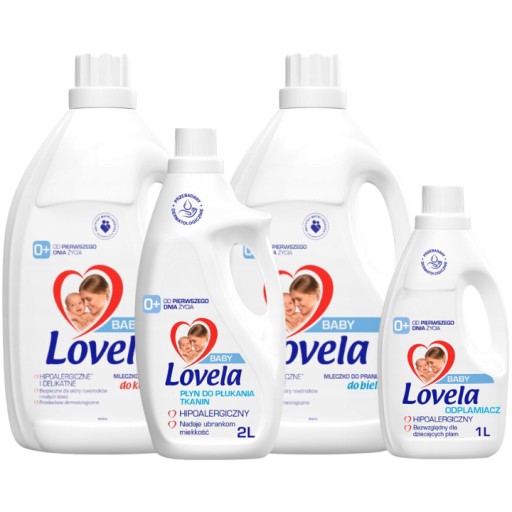 LOVELA Zestaw Płyn do Prania Mleczko Odplamiacz