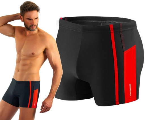 SESTO SENSO MEN SZYBKOSCHNĄCE SPODENKI ELASTYCZNE BOKSERKI KĄPIELOWE -2XL