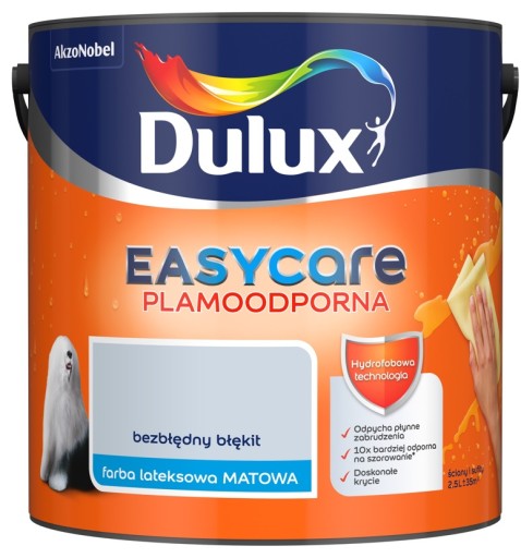 FARBA DULUX EASY CARE- bezbłędny błękit, 2.5l
