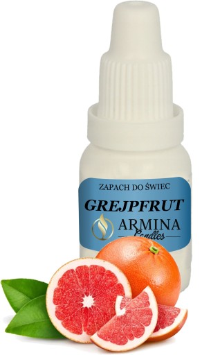 ZAPACH DO ŚWIEC PARAFINY WOSKU GREJPFRUT 10 ML