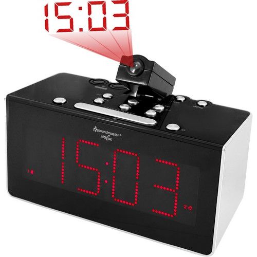 Radiobudzik cyfrowy LCD z projektorem Soundmaster