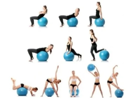 PIŁKA do ćwiczeń masażu REHABILITACYJNA GIMNASTYCZNA fitness 75cm POMPKA
