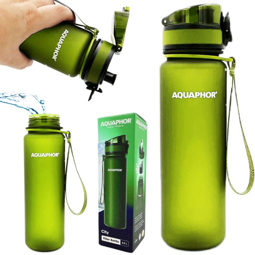 Butelka filtrująca bidon filtr AQUAPHOR 0.5 l ZIELONA