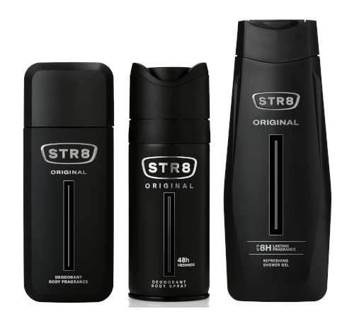 STR8 ORIGINAL ZESTAW 3cz DNS75ml + SPRAY150ml + ŻEL400ml