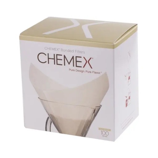CHEMEX FILTRY PAPIEROWE KWADRATOWE BIAŁE 6, 8,10 FILIŻANEK