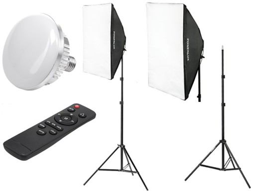 Zestaw światło CIĄGŁE LAMPA LED 85W 3000-6500K SOFTBOX 50x70cm statyw