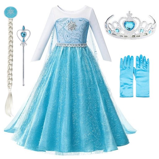 STRÓJ SUKIENKA TIARA ZESTAW ELZA elsa S 104 110