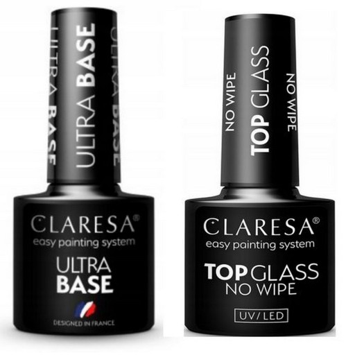 CLARESA ZESTAW ULTRA BASE + TOP GLASS NO WIPE