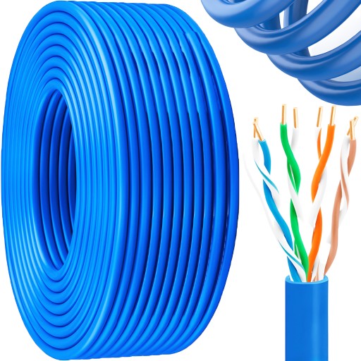 KABEL SIECIOWY LAN UTP KAT 5E 305m SKRĘTKA