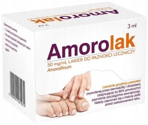 Amorolak lakier do paznokci 0,05 g/ml 3 ml