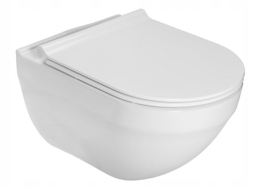 Roca HEBE misa WC wisząca RIMLESS deska w/o SLIM