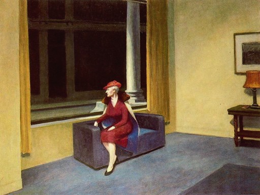 Rep Edward Hopper Okno hotelu 80x60cm obraz płótno