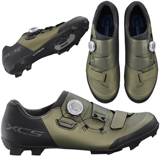 Buty Rowerowe MTB SPD SHIMANO XC5 ZIELONE Army roz 46 BOA stopa max 29.2mm