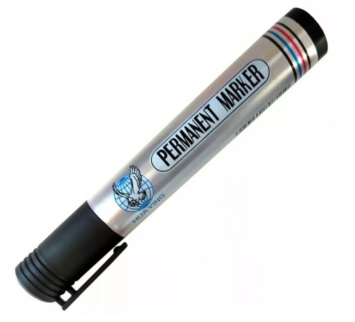 MARKER PERMAMENTY WODOODPORNY CZARNY OKRĄGŁY
