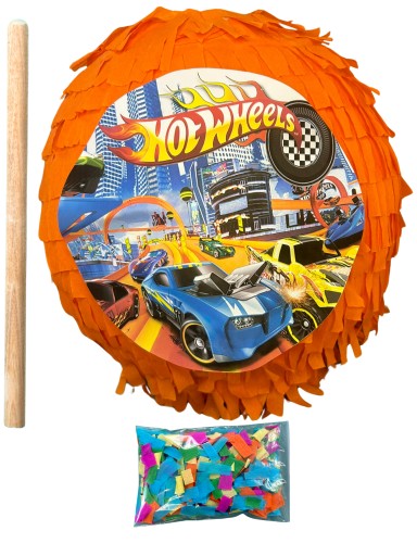 PINIATA urodzinowa HOT WHEELS AUTO SAMOCHODY + GRATISY