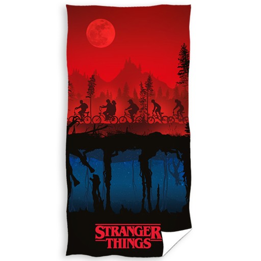 Ręcznik kąpielowy dla dziecka duży Stranger Things