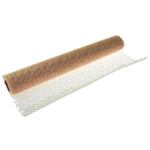 Rękodzieło kwiatowe Bukiet z siatki kwiatowej Zawijanie dużych arkuszy z włókna plastikowego Khaki