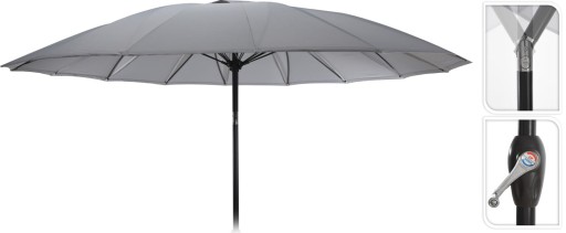 Parasol ogrodowy Shanghai 270 cm aluminium łamany