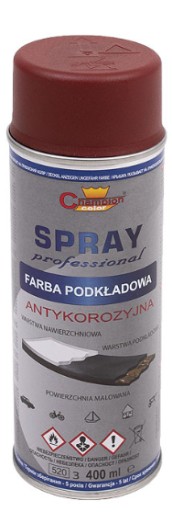 SPRAY Farba Podkładowa CZERWONA Champion 400ml