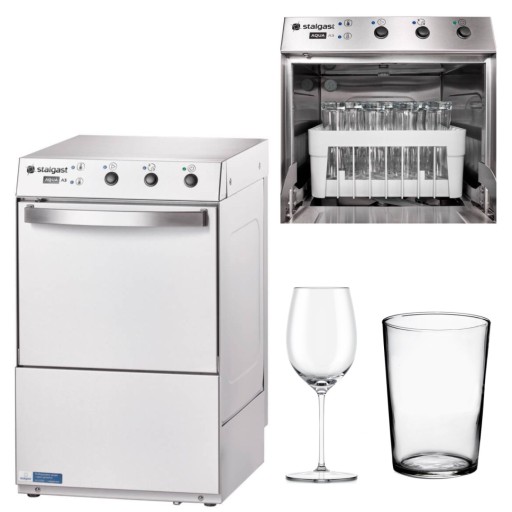 ZMYWARKA DO SZKŁA MAŁA GASTRONOMICZNA Z DOZOWNIKAMI STALGAST AQUA 801350