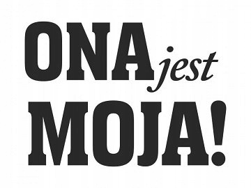 Naklejki na buty- Ona jest moja!